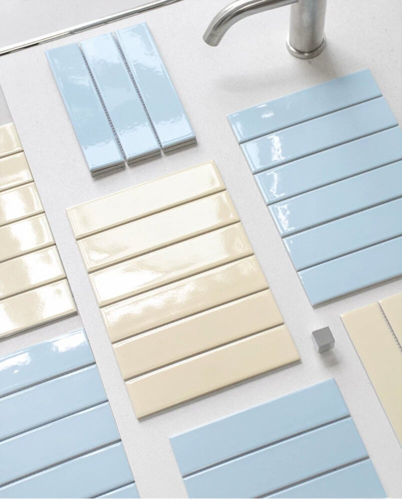 โมเสคสีพาสเทล TIMELESS TILES รุ่น MILD 29.8X19.8 ซม. สีเหลืองพาสเทล ผิวเงา